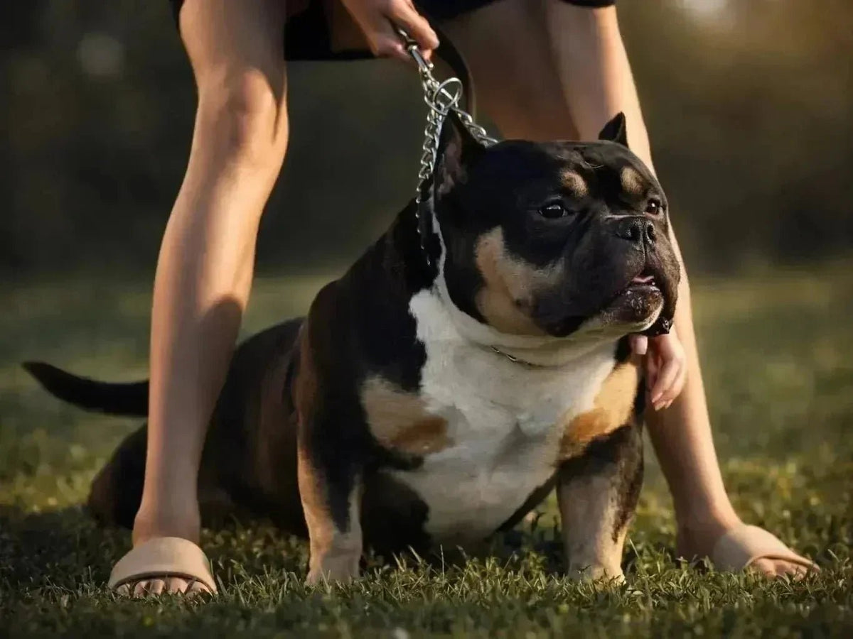 Black Mamba, Venomline Pocket Bully stud, representing compact structure, heavy bone and proven American Bully breeding quality
